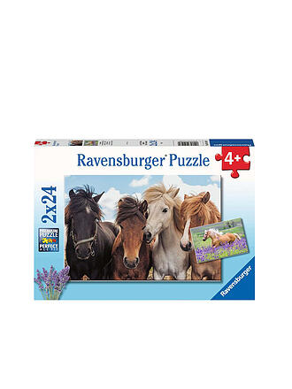 RAVENSBURGER | Kinderpuzzle - Pferdeliebe 2x24 Teile | keine Farbe