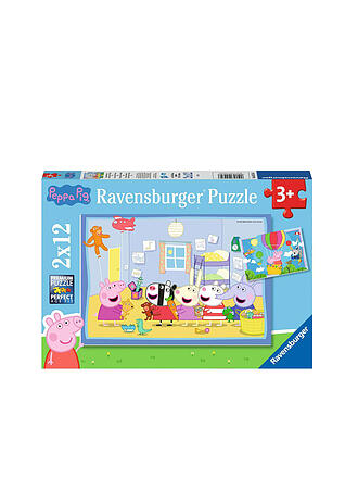 RAVENSBURGER | Kinderpuzzle 05574 - Peppas Abenteuer - 2x12 Teile | keine Farbe