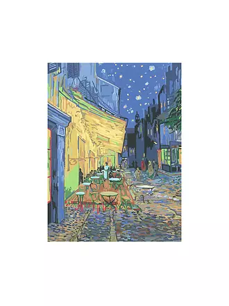 RAVENSBURGER | Malen nach Zahlen - ART Collection: Café Terrace at Night  (Van Gogh) | keine Farbe