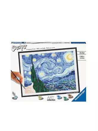 RAVENSBURGER | Malen nach Zahlen - ART Collection: Starry Night (Van Gogh) | keine Farbe