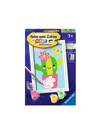 RAVENSBURGER | Malen nach Zahlen - Kleiner Kaktus | keine Farbe