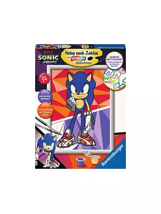 RAVENSBURGER | Malen nach Zahlen - Sonic: New Yoke City | keine Farbe