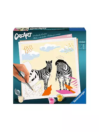 RAVENSBURGER | Malen nach Zahlen - Zebra | keine Farbe