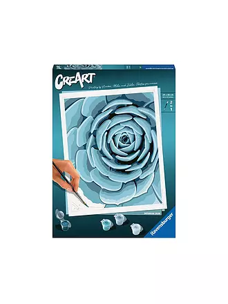 RAVENSBURGER | Malen nach Zahlen Für Zoom Mauszeiger bewegen | Zum Vergrössern klicken Botanical Blue | keine Farbe