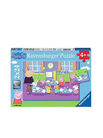RAVENSBURGER | Puzzle - Peppa in der Schule 2x24 Teile | keine Farbe