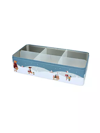 RBV BIRKMANN | Gebäckdosen XXL 40x20cm Wichtel Blau / Weiss | hellblau