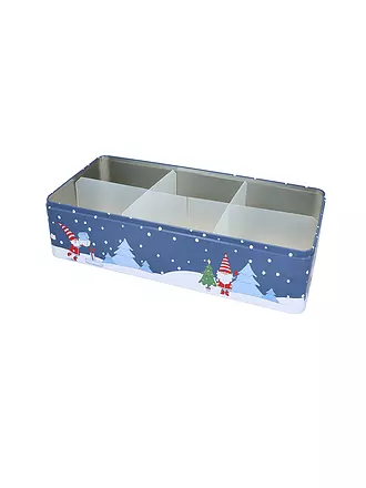 RBV BIRKMANN | Gebäckdosen XXL 40x20cm Wichtel Blau / Weiss | hellblau