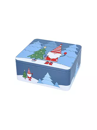 RBV BIRKMANN | Keksdosen 2-er Set Groß Warm Wishes Weiss / Blau | hellblau