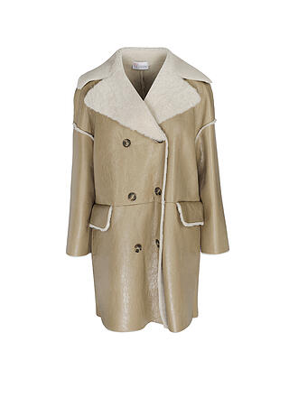 RED Valentino | Shearling Jacke | beige