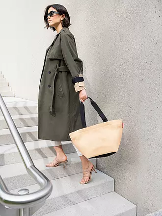 REISENTHEL | Tasche - Shopper Medium Raffia Black | blau