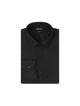 REPLAY | Hemd Slim Fit | blau