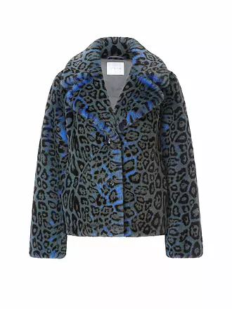 RICH & ROYAL | Jacke in Felloptik | blau