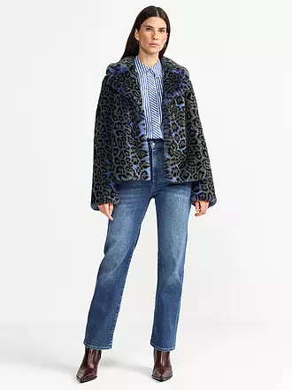 RICH & ROYAL | Jacke in Felloptik | blau