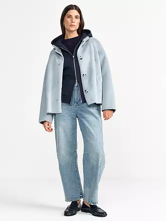 RICH & ROYAL | Jacke in Felloptik | hellblau