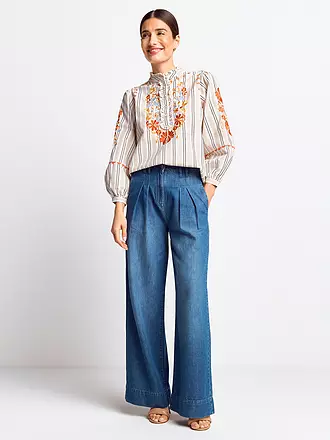 RICH & ROYAL | Jeans Wide Leg | blau