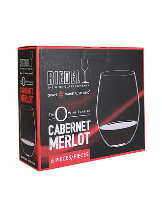 RIEDEL | Rotweinglas - Wein Tumbler 6-er Set Cabernet Sauvignon / Merlot | transparent