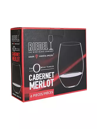 RIEDEL | Rotweinglas - Wein Tumbler 6-er Set Cabernet Sauvignon / Merlot | transparent