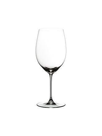RIEDEL | Rotweinglas 4er Set VERITAS Cabernet/Merlot + Mosel | transparent