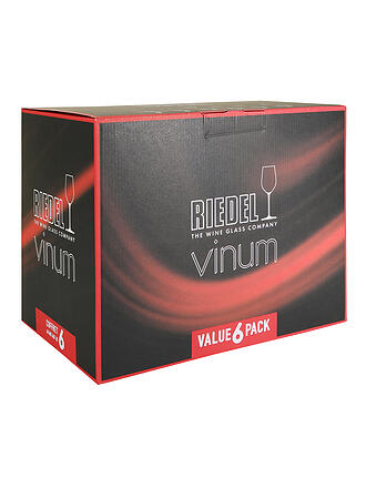 RIEDEL | Rotweinglas 6-er Set VINUM Cabernet Sauvignon / Merlot | transparent