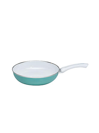 RIESS | Emaille Pfanne Extra Stark 28cm Nature Green | tuerkis