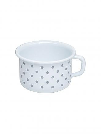 RIESS | Kaffeeschale 10cm / 0,4l Pünktchen Grau | weiss
