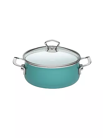RIESS | Kasserolle mit Glasdeckel 20cm / 2l Nature Green | türkis
