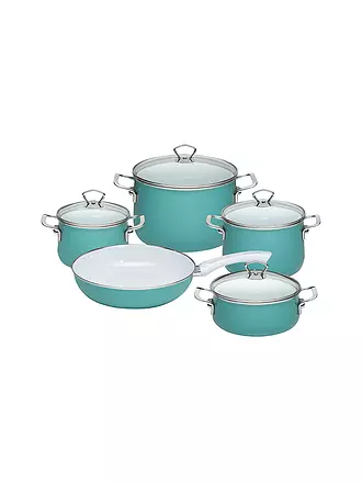 RIESS | Kochgeschirr Set 5tlg Nature Green | türkis