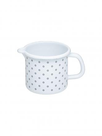 RIESS | Schnabeltopf 10cm / 0,75l Pünktchen grau | weiss