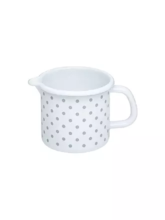 RIESS | Schnabeltopf 10cm / 0,75l Pünktchen grau | weiss