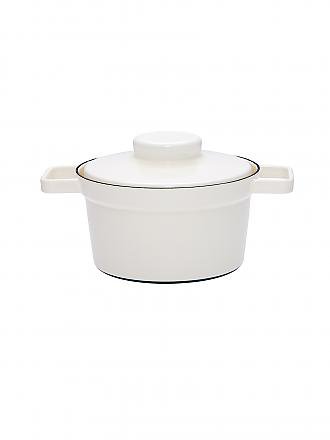 RIESS | Topf mit Deckel Aromapot Truehomeware 20cm / 1,75l Grau | weiss