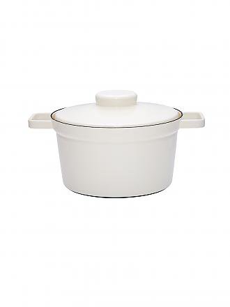 RIESS | Topf mit Deckel Aromapot Truehomeware 24cm / 3,5l Grau | weiss