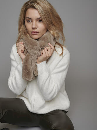 RINO&PELLE | Schal in Felloptik | creme