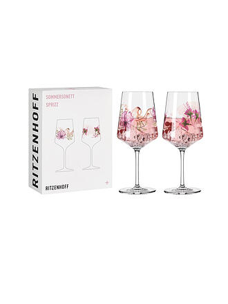 RITZENHOFF | Aperitifglas 2er Set Sommersonett Doro von Rüden/Sonja Eikler 2022 | rosa