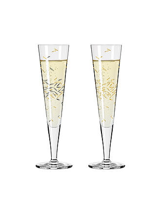 RITZENHOFF | Champagner Glas 2-er Set GOLDNACHT Duett | gold