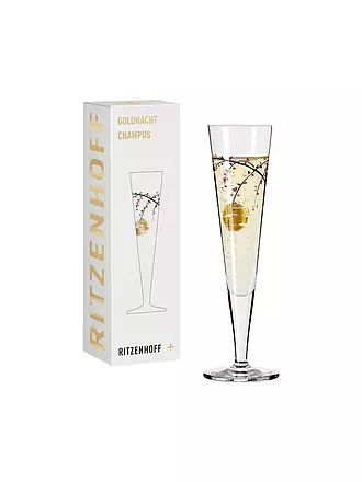 RITZENHOFF | Champagnerglas Goldnacht Champus #14 Rachel Hoshino 2021 | gold