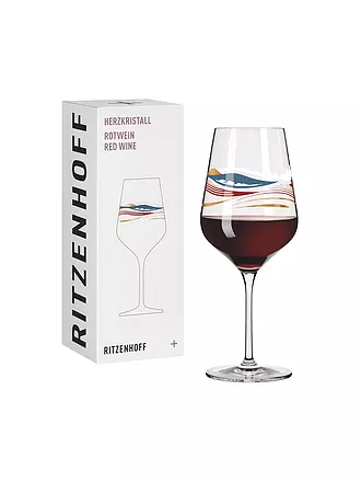 RITZENHOFF | Rotweinglas Herzkristall 2022 #7 Aurelie Girod | bunt