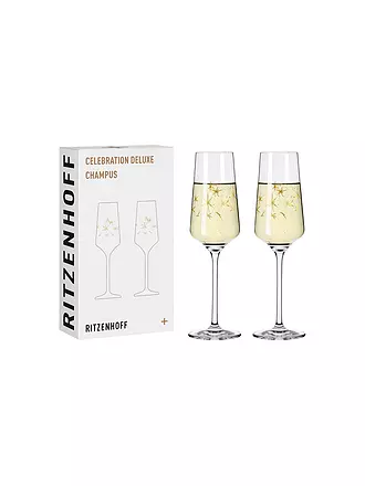 RITZENHOFF | Sektglas 2er Set Sterne CELEBRATION DELUXE 003 | gold