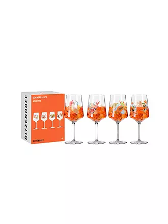 RITZENHOFF | Sommerrausch Aperitifglas 4er Set 4x544ml 2024 | orange