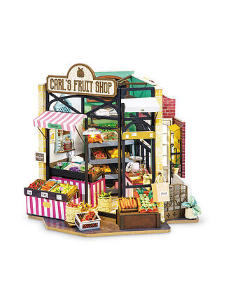 ROBOTIME | 3D Konstruktion - Carl’s Fruit Shop DG142 Vegetable Market DIY Miniature | keine Farbe