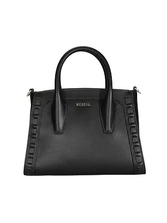 ROECKL | Ledertasche - Henkeltasche MATHILDE Small | schwarz
