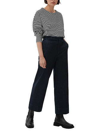S.OLIVER BLACK LABEL | Jeans Wide Leg 7/8 | dunkelblau