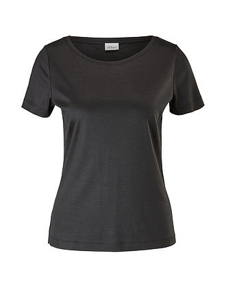 S.OLIVER BLACK LABEL | T-Shirt Slim Fit | schwarz