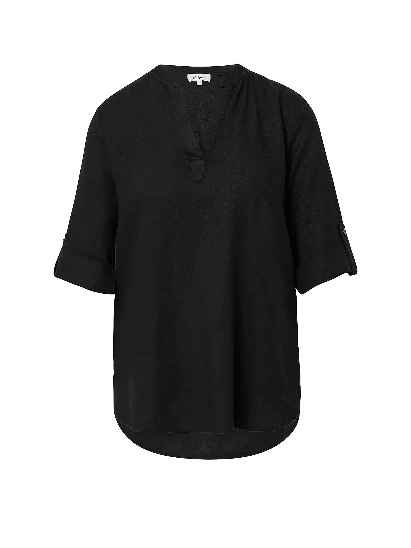 S.OLIVER | Blusenshirt | schwarz