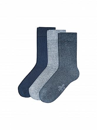 S.OLIVER | Kinder Socken 3er Pkg stone mix | blau