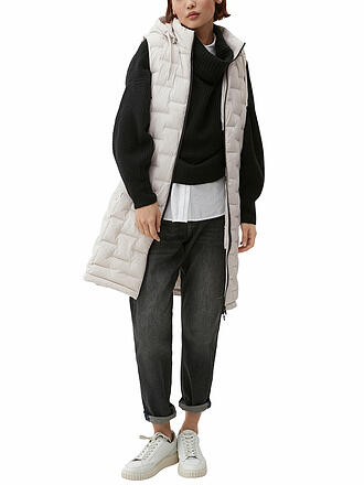S.OLIVER | Steppgilet | weiss