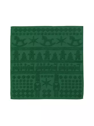SANDER | Küchentuch 50x50cm NUTCRACKER Green | grau