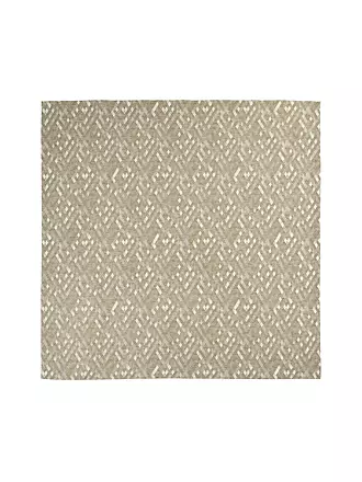 SANDER | Mitteldecke DARYL 85x85cm Taupe | hellgrün