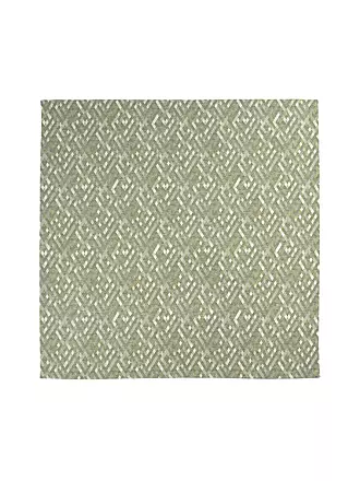 SANDER | Mitteldecke DARYL 85x85cm Taupe | hellgrün