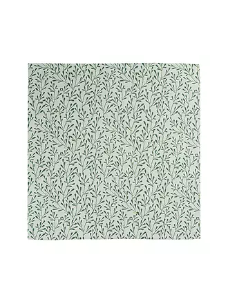 SANDER | Mitteldecke MISTY 85x85cm Ecru / Green | dunkelgrün