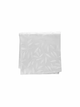 SANDER | Serviette COMO DAMAST 45x45cm Weiss | beige